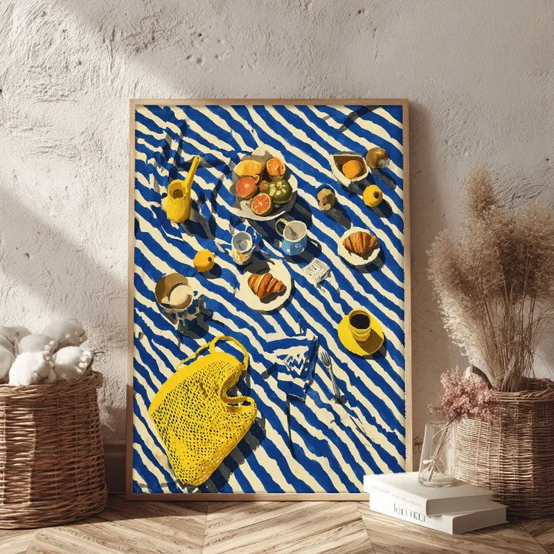 Bistrova Canvas Wall Painting With Brown Frame media 3
