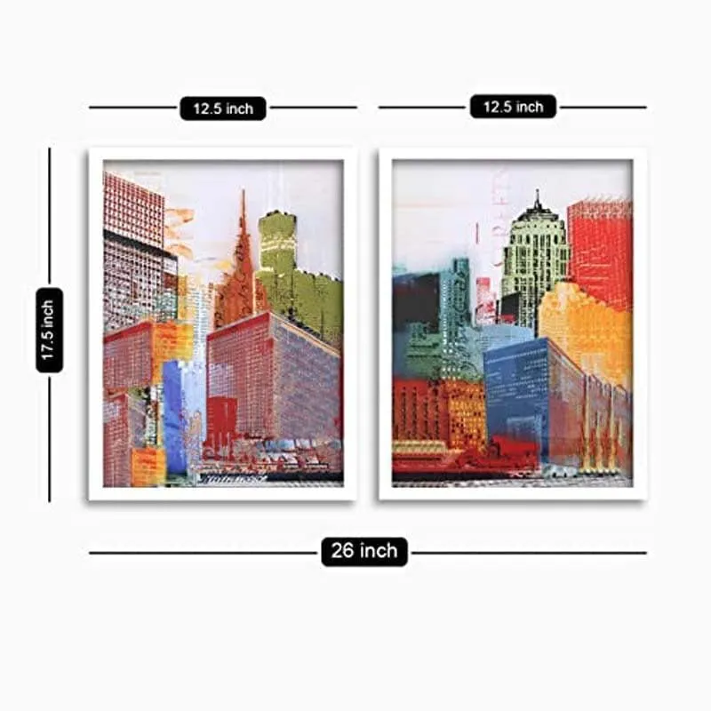 Vivid City Wall Art - Set Of Two media 11