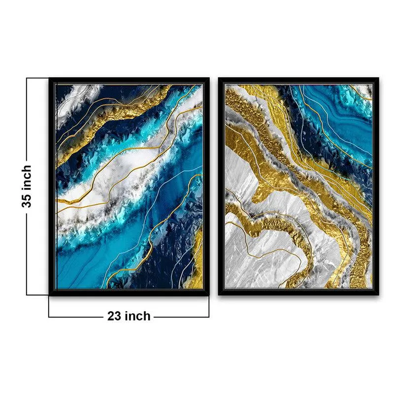 Suzette Abstract Wall Art - Set Of Two media 7