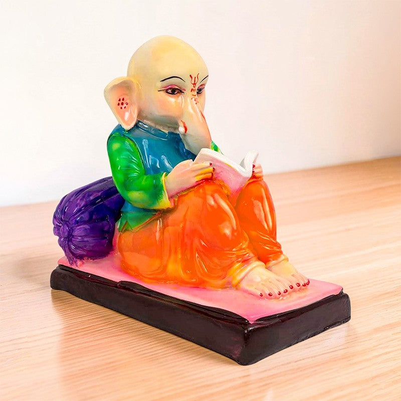 Lord Ganesha Grantha Showpiece media 7