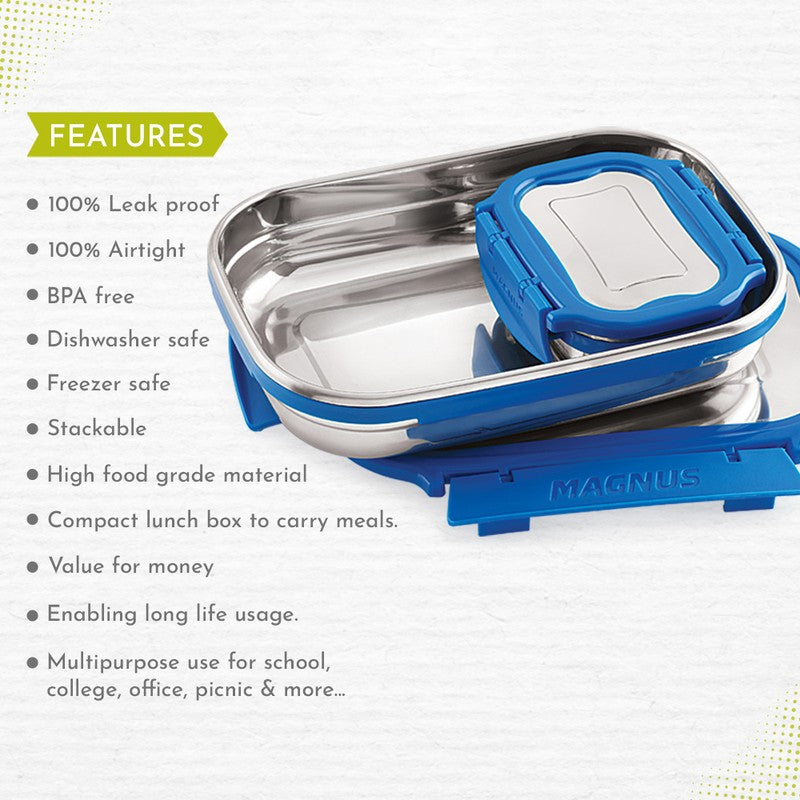 Veylo Compact Lunch Box (150 ML/800 ML) - Set of Two media 7