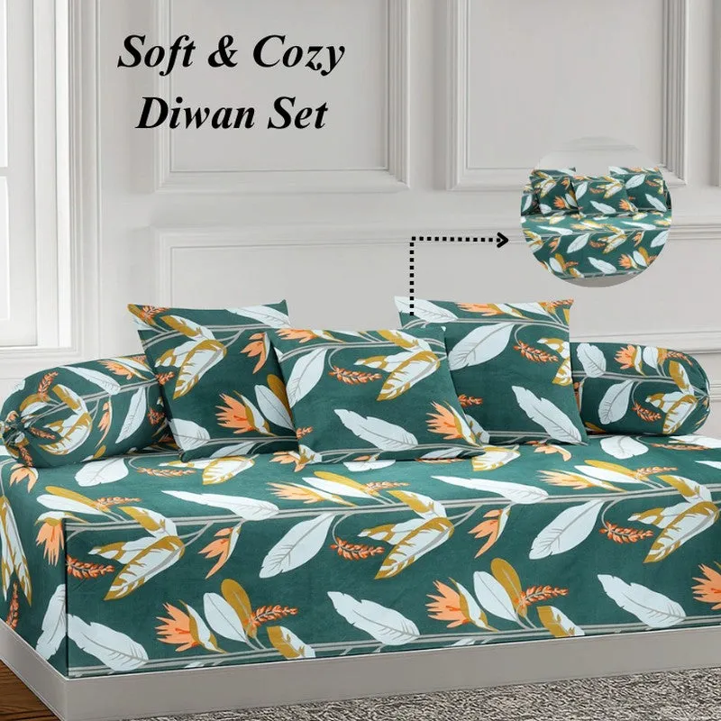Florixa Printed Diwan Set - Six Piece Set media 5