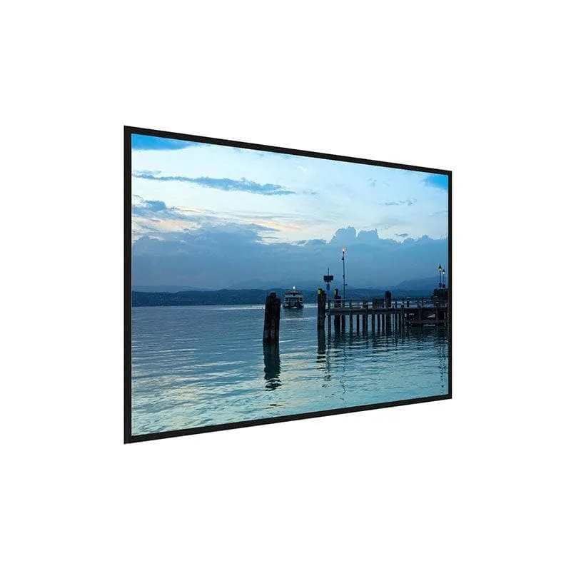 Lake Garda Pier Canvas Wall Painting - Black Frame media 3