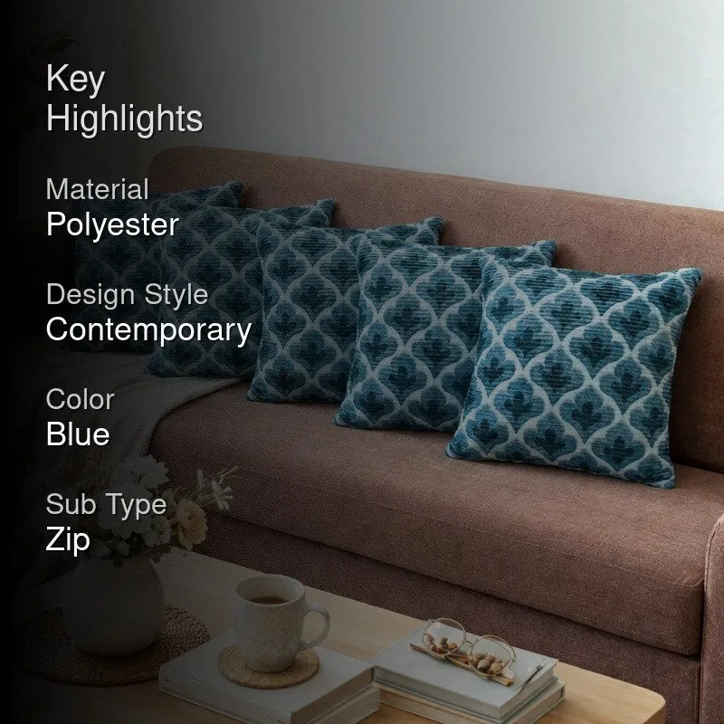 DiagMatrix Cushion Cover (Blue) - Set Of Five media 2