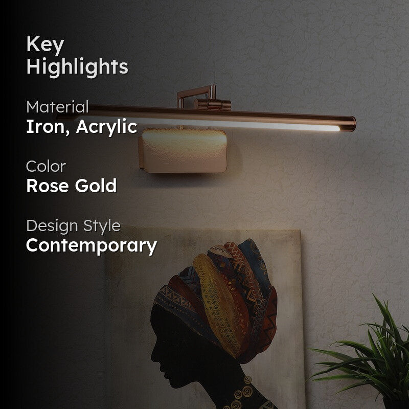 Elowen Iron & Acrylic Wall Lamp media 2