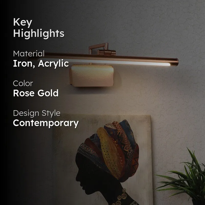 Elowen Iron & Acrylic Wall Lamp media 2