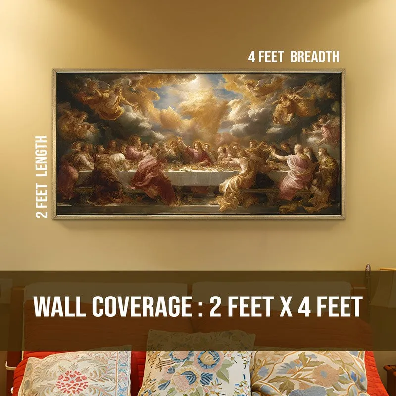Divine Light Canvas Wall Painting With Frame media 8
