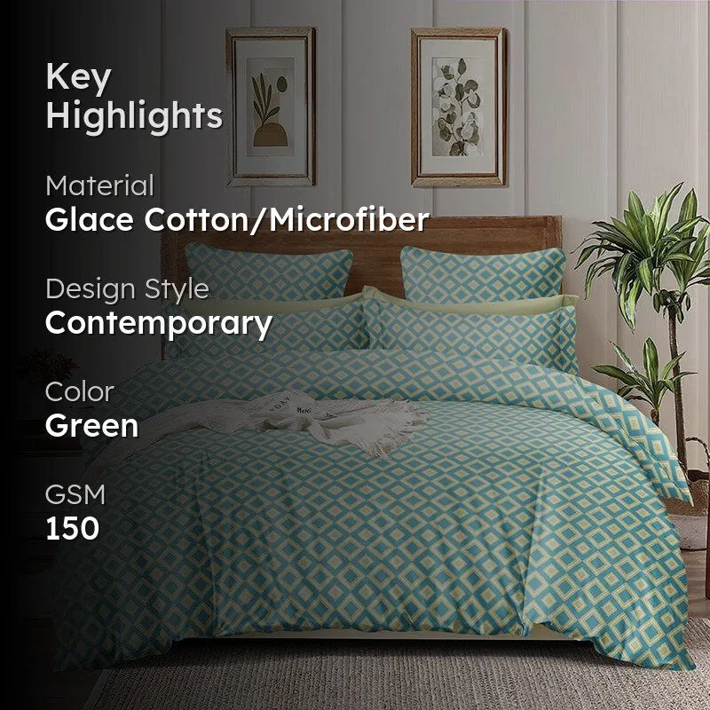 Rhombus Luxe Geometric Comforter - 150 GSM media 2