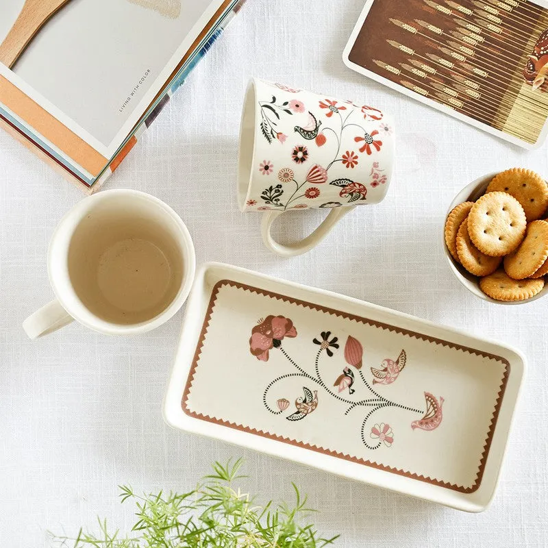 Magique by the Wishing Chair Kalahari 2 Ceramic Mugs & 1 Ceramic Platter Gift Box Set (300 mL Each) - Three Piece Set media 4