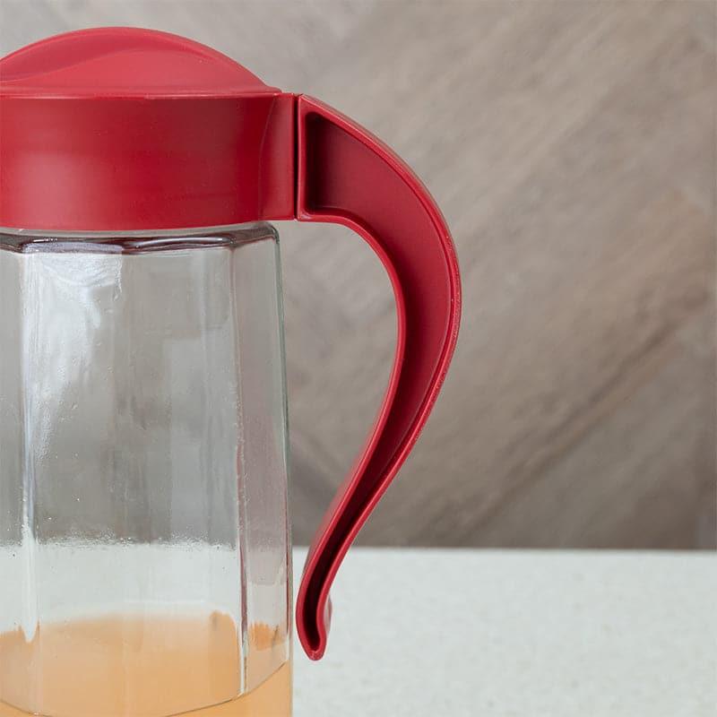 Domana Fersha Transparent Jug With Lid (Red) - 1600 mL media 4