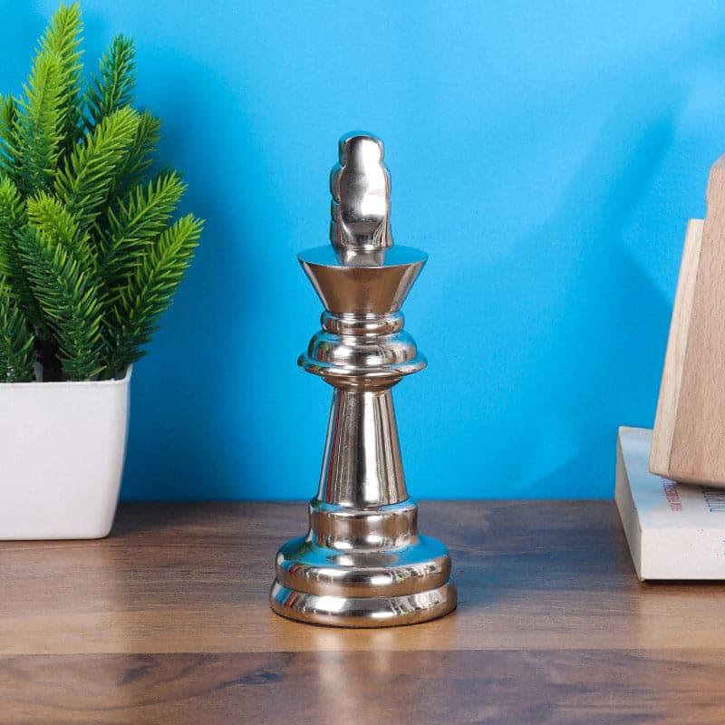 Chess Charm King Showpiece - Silver media 5