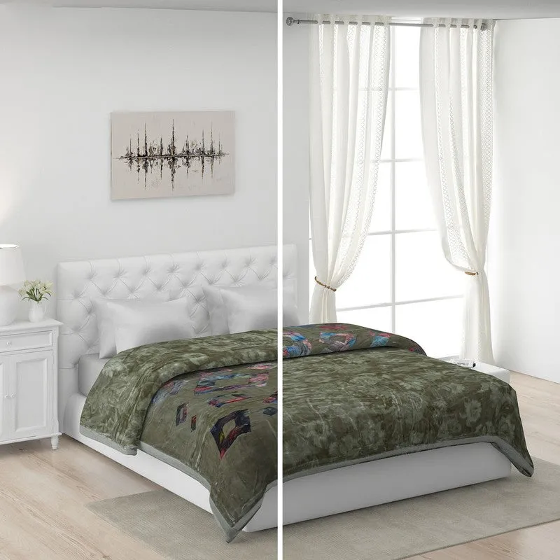 Monte Carlo Mystic Meadow Blanket (Green) - 900 GSM media 3