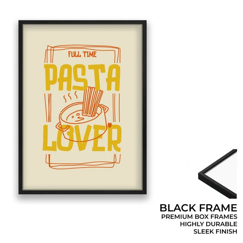 PastaLover Archival Canvas Wall Art - Black,Brown media 8