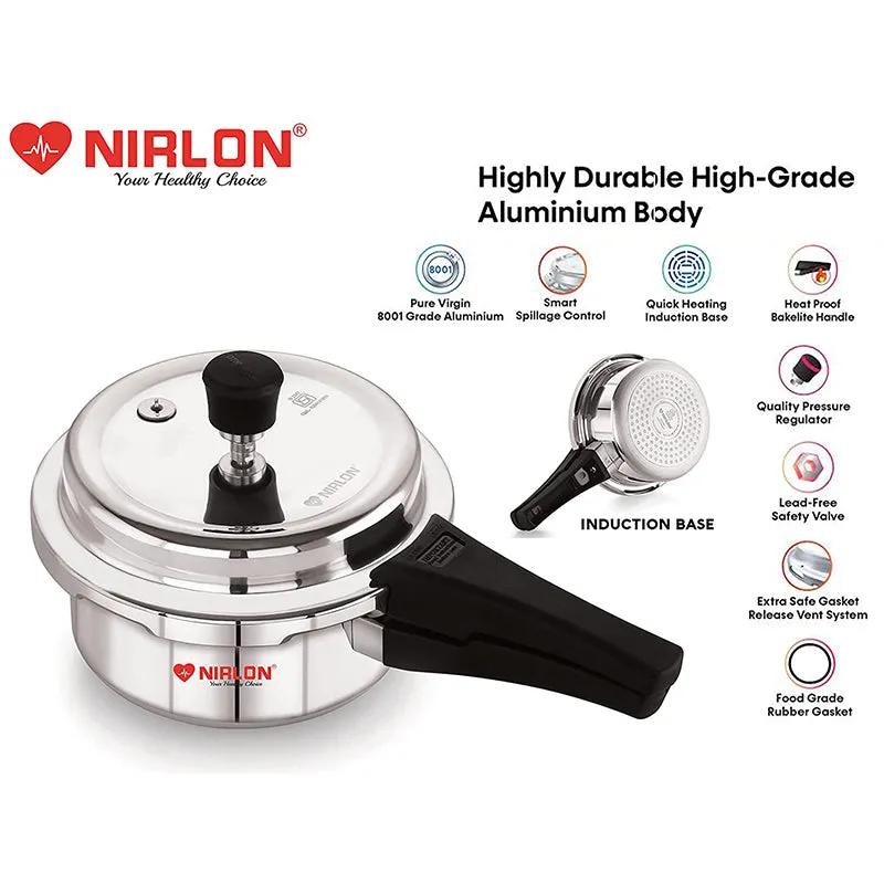 Nirlon Pressure Cooker - 2000 mL/ 8 Inches media 4