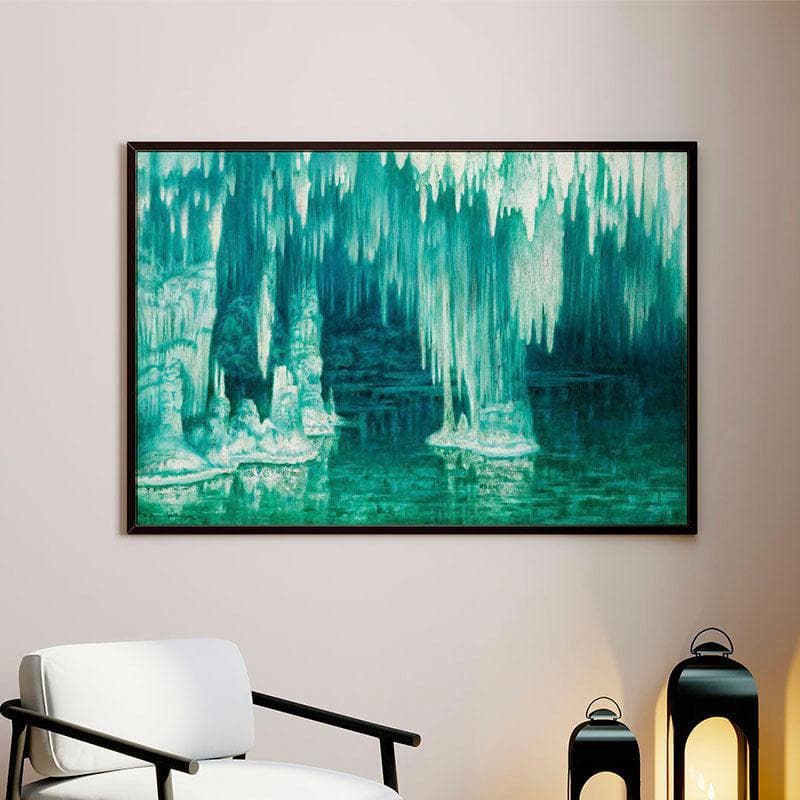 Ice Age Canvas Wall Painting - Black Frame