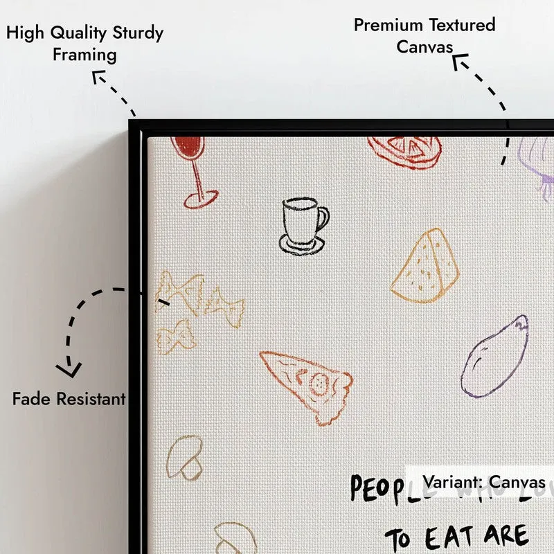 Fizz Feast Archival Canvas Wall Art - Black media 7