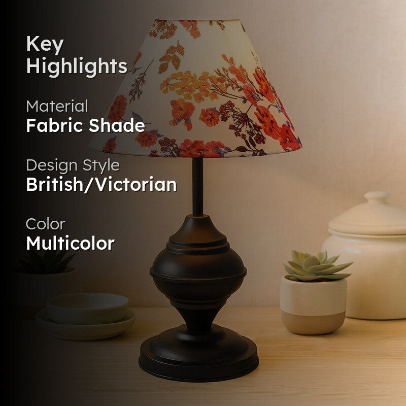 Danica Oh Marigold Fabric Table Lamp - Multicolor media 2