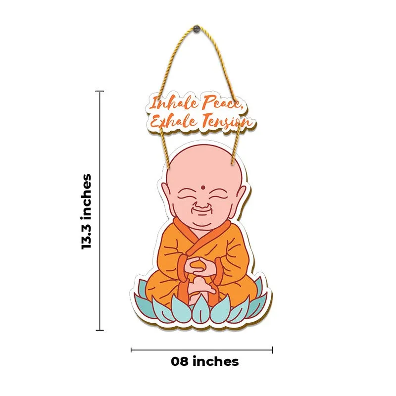 Peaceful Buddha Meditation Hanger MDF Wall Accent media 6