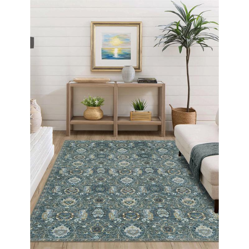 Daniyar Ethnic Carpet - Dark Green media 3