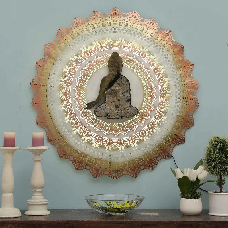 Buddha & Mandala Iron Wall Accent media 3