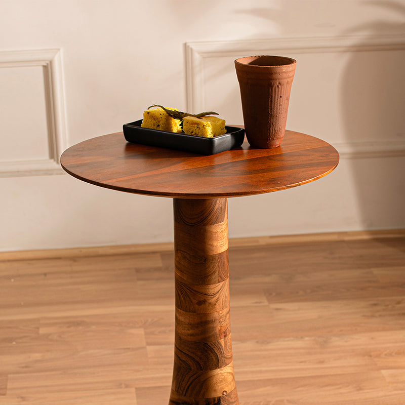 Beniamin Acacia Wood Side Table media 4
