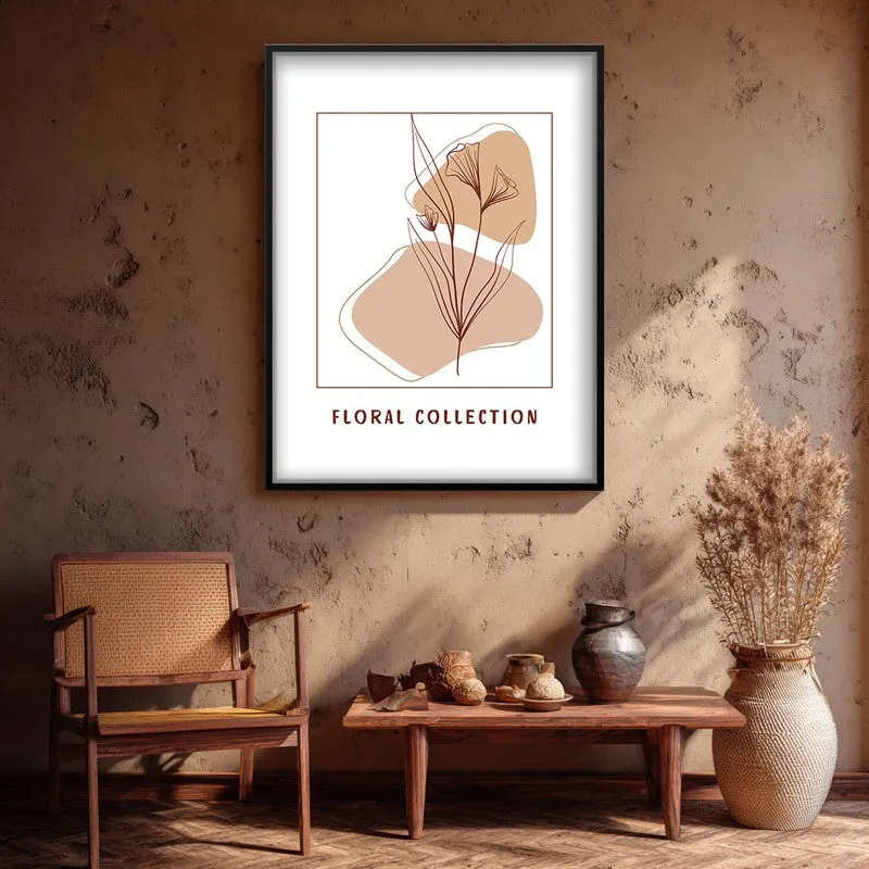 Soft Petals Canvas Wall Painting With Black Frame media 3