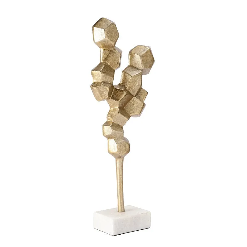 Honeycomb Aluminium Showpiece (Gold) media 4