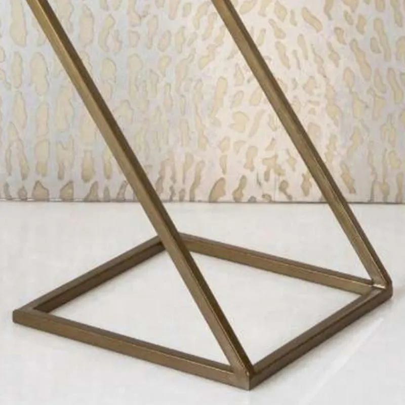 Bastion Metal SideTable with Marble Top media 3