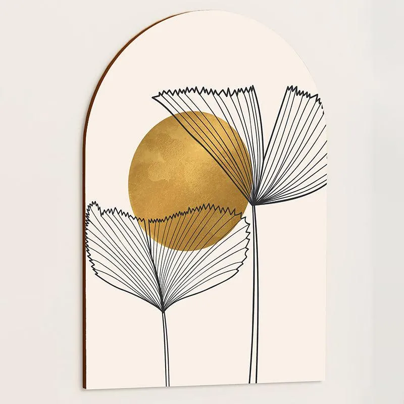 Petal Lines MDF Floral Wall Art media 3