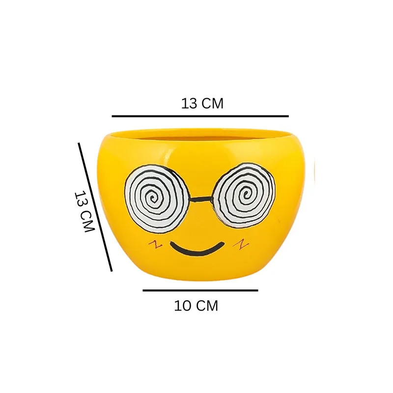 Emoji Fun II Metal Planter - Set Of Two media 7