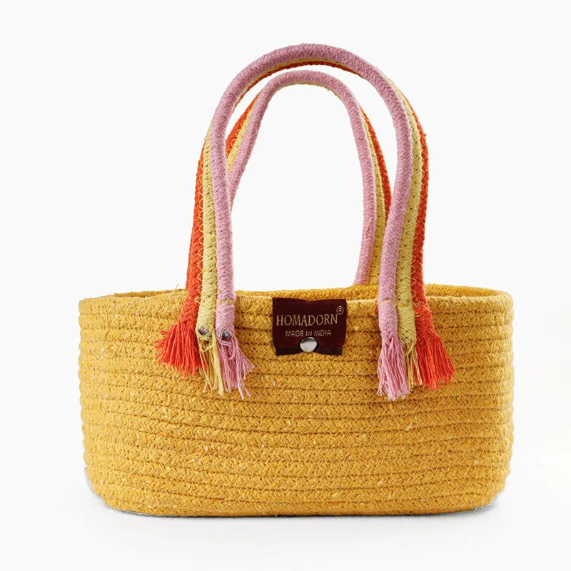 Tidy Twist Cotton Storage Basket Yellow media 7