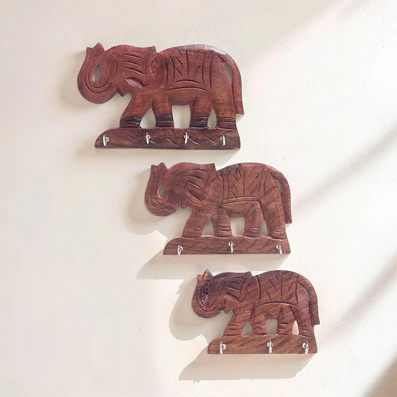 Elephant Cross Key Holder - Set Of Three media 1