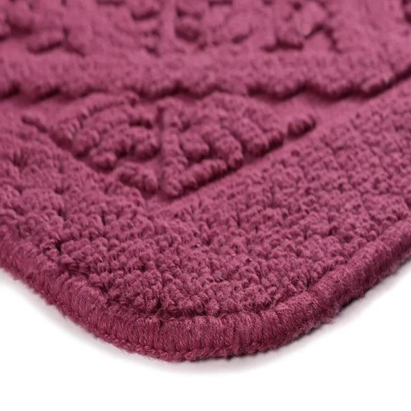 GentleStep Cotton Bath Mats (Purple) - Set of Two media 6