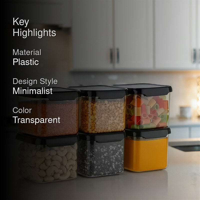 Tomo Airtight Container (500 mL Each) - Set Of Six media 2