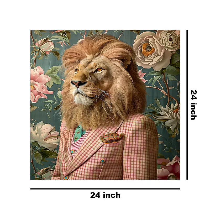 Lion Heart In Suit Wall Painting media 8