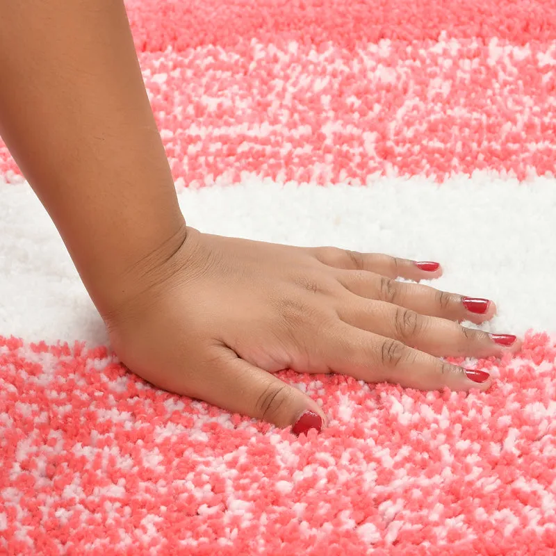 Zyra Cotton Bath Mat - Pink media 4