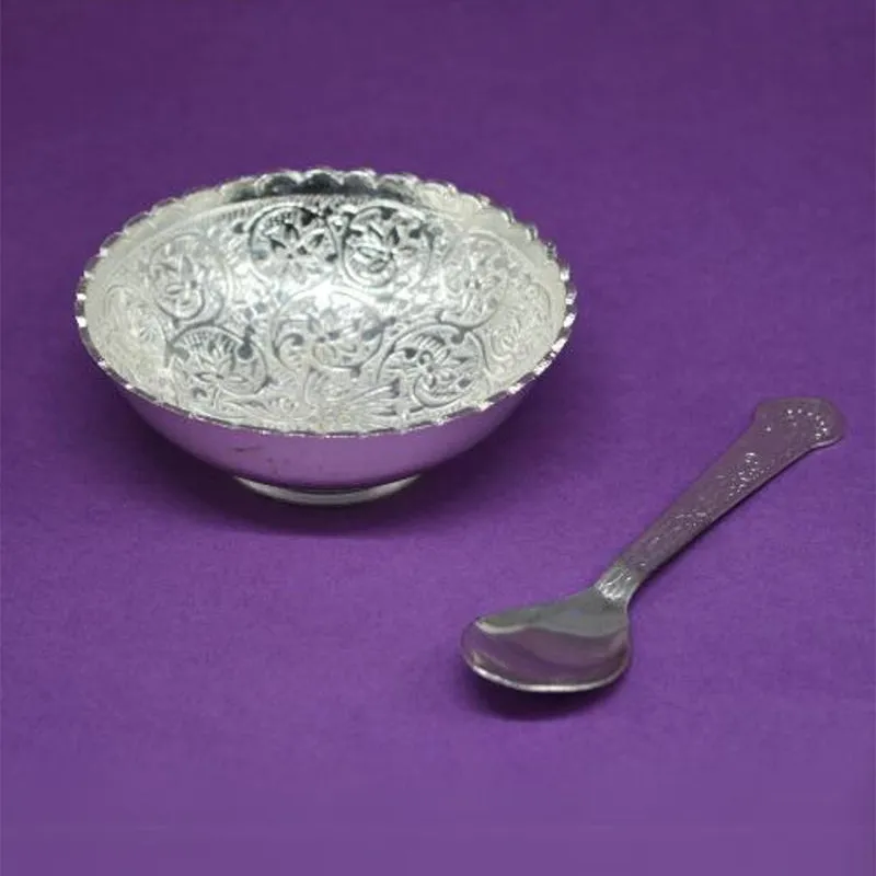 Uttara Silver Plated Accent Bowl media 3