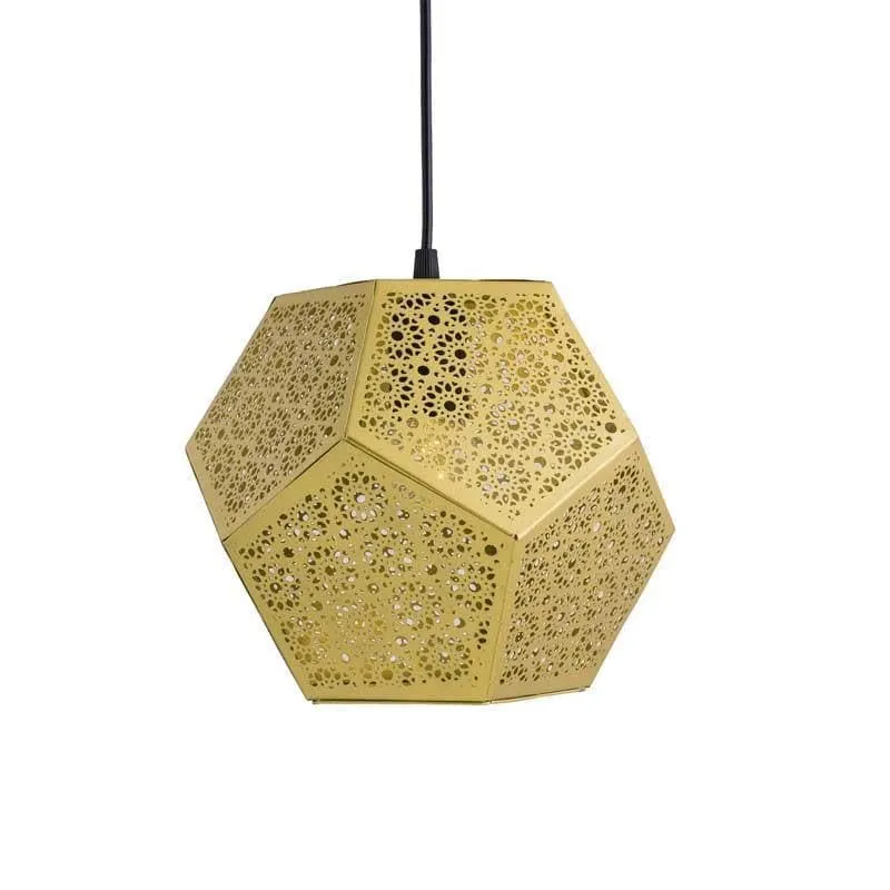 Hexagon Jaalidar Metal Ceiling Lamp media 3