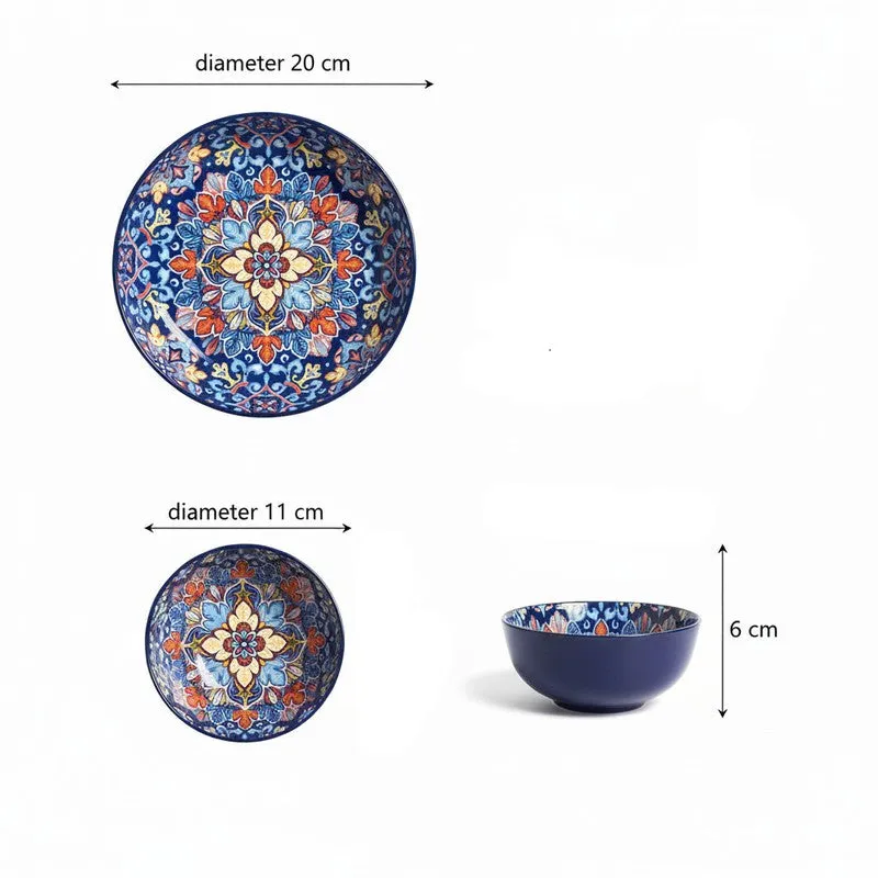 Feast Aura Ceramic Dinner Set (250 mL Each) - 3 Piece Set media 7