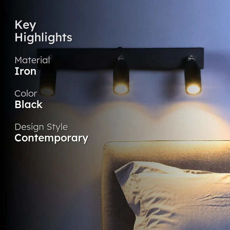 Solis  Triple Iron Wall Lamp media 2