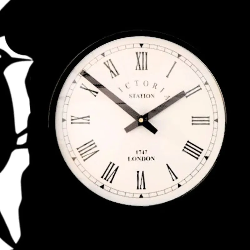 Bird Steel Analog Wall Clock - Black media 5