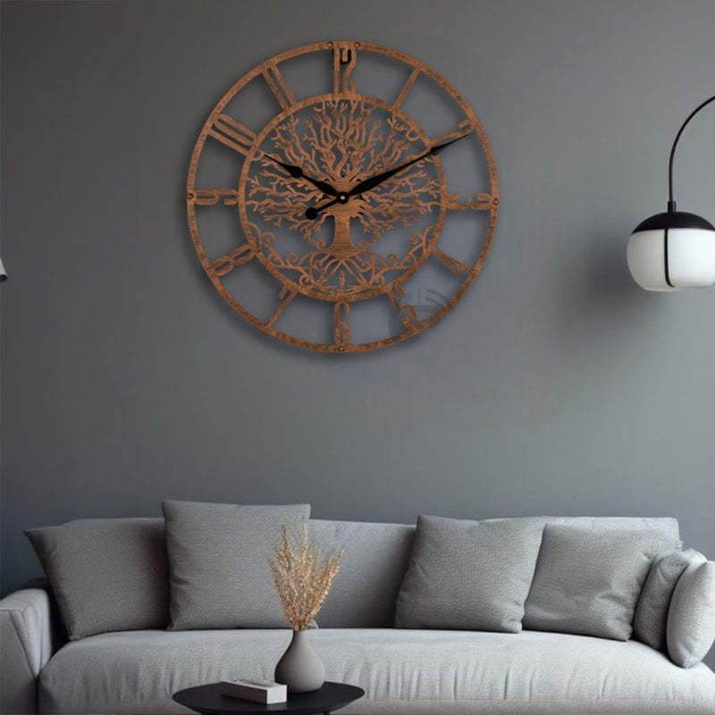 Spring Silent Wall Clock - Bronze