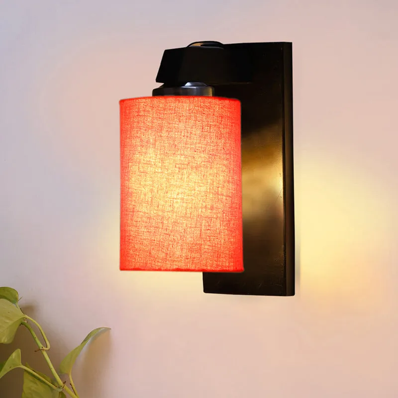 Eyrie Wooden Wall Lamp - Orange media 1