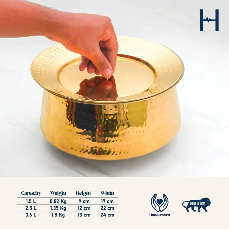 Brinelle Durable Brass Handi - 1200 mL media 12