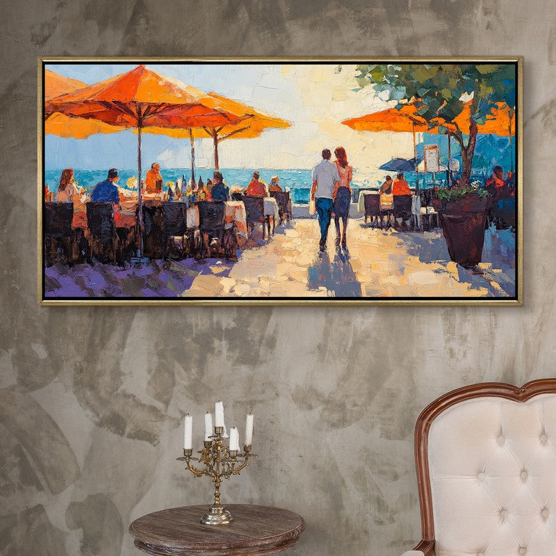 Riviera Dreams Wall Painting With Frame