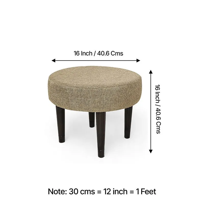 Pavro Sheesham Wooden Stools (Beige) - Set Of Two media 10