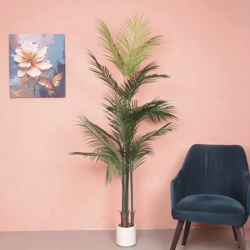 Lifelike Areca Palm Artificial Plant With Black Plastic Pot media 3