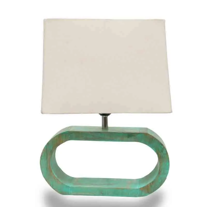 Day Dream Fabric Table Lamp - White,Blue media 3