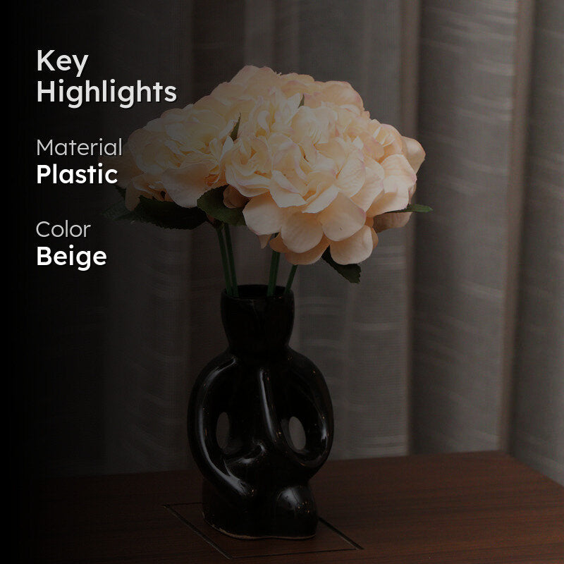 Fiora Artificial Hydrangea (Peach)  Set of Two media 2