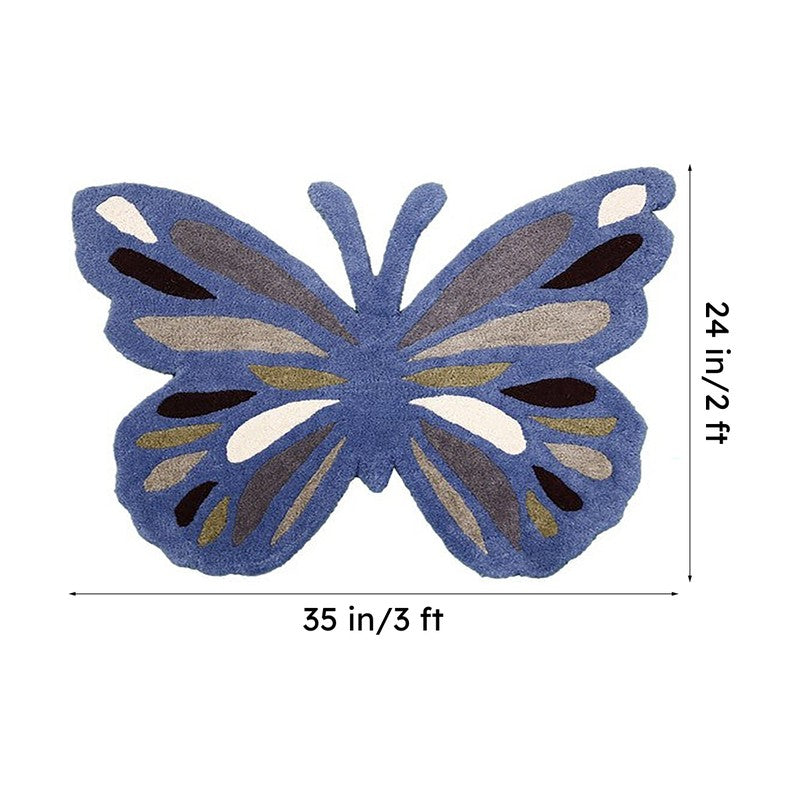 Butterfly Haven Tufted Wool Carpet media 6